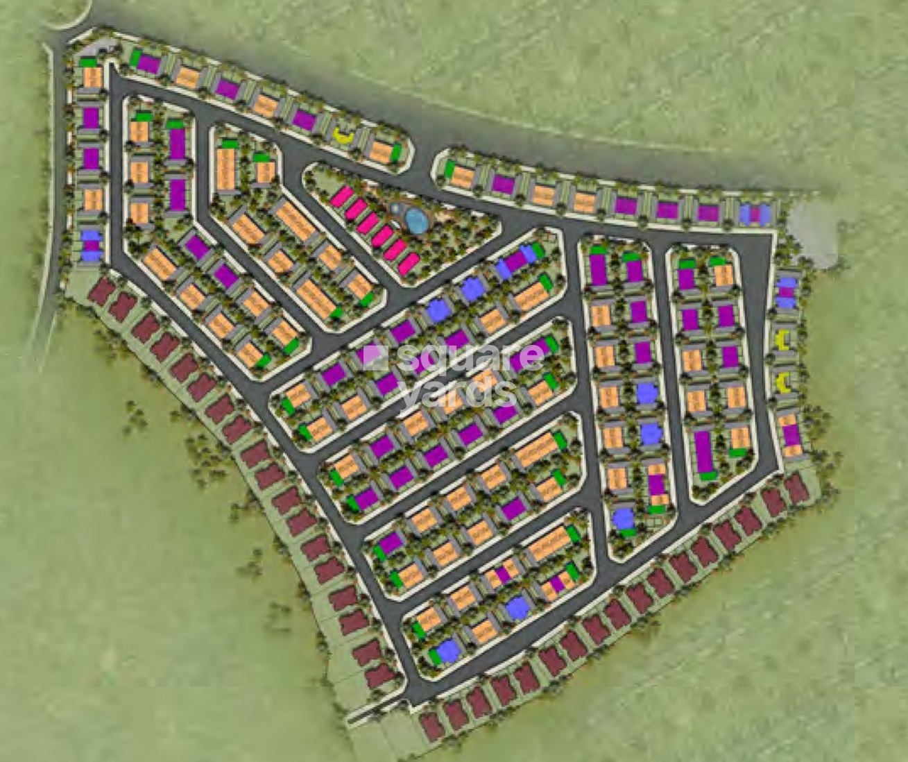 Damac Hills Zinnia Master Plan Image