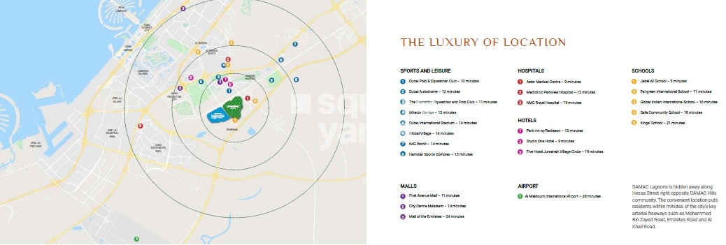 DAMAC Lagoons Malta Location Image