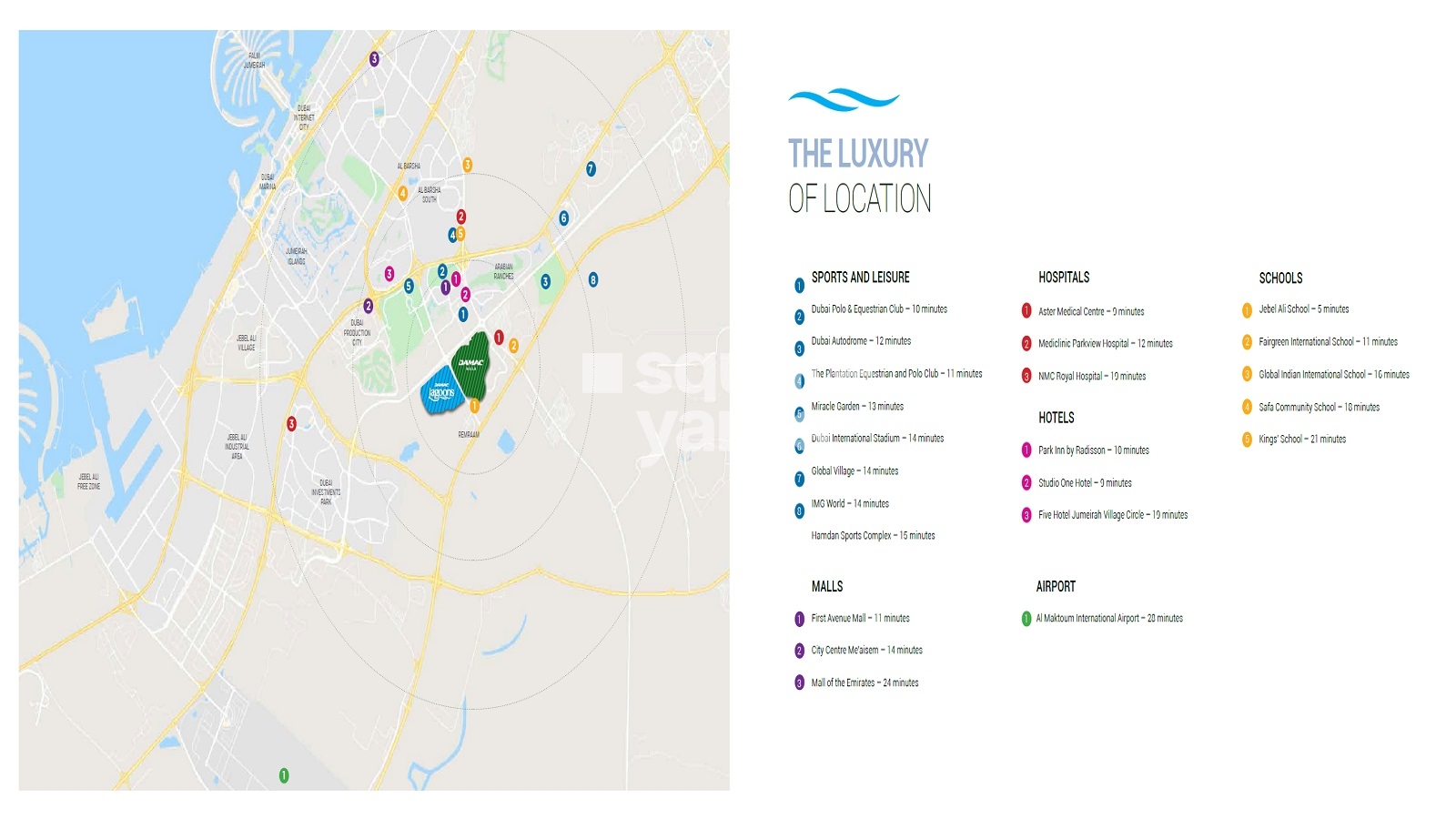 Damac Lagoons Location Image