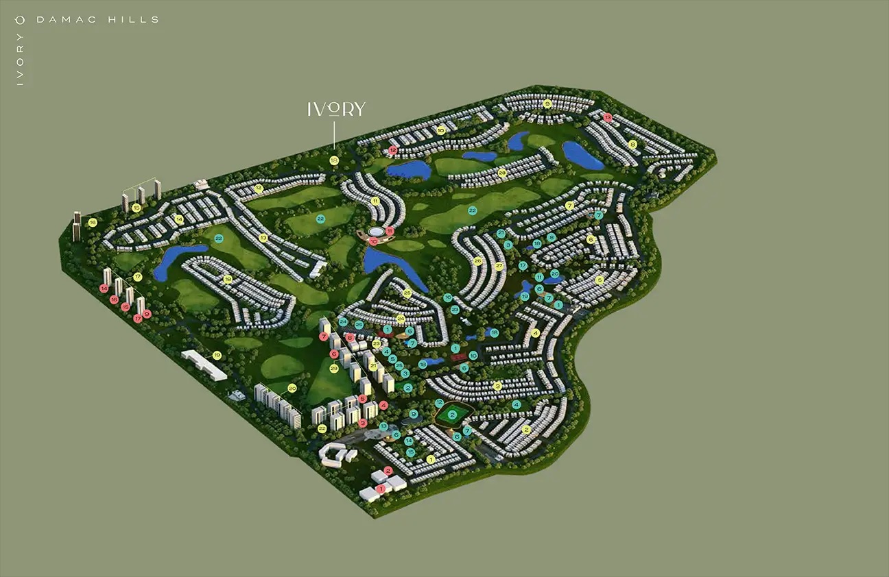 Damac lvory Master Plan Image