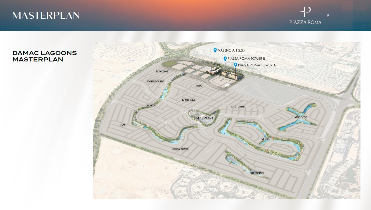 Damac Piazza Roma Master Plan Image