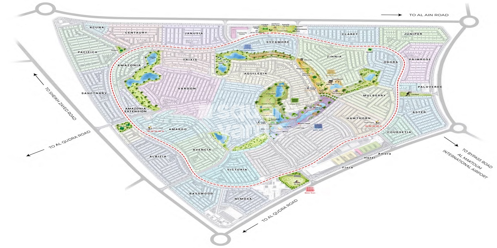 Damac Premier Villas Master Plan Image