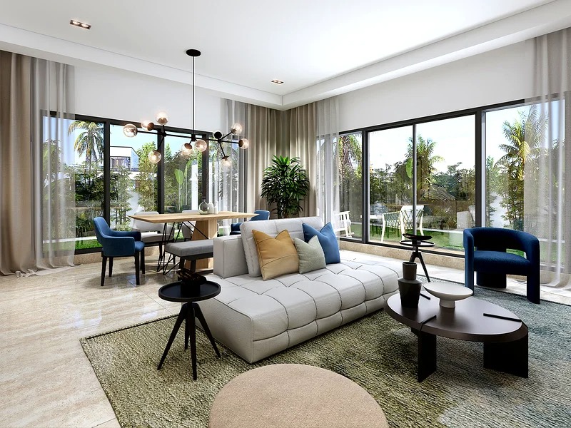 Damac Riverside Olive Apartment Interiors