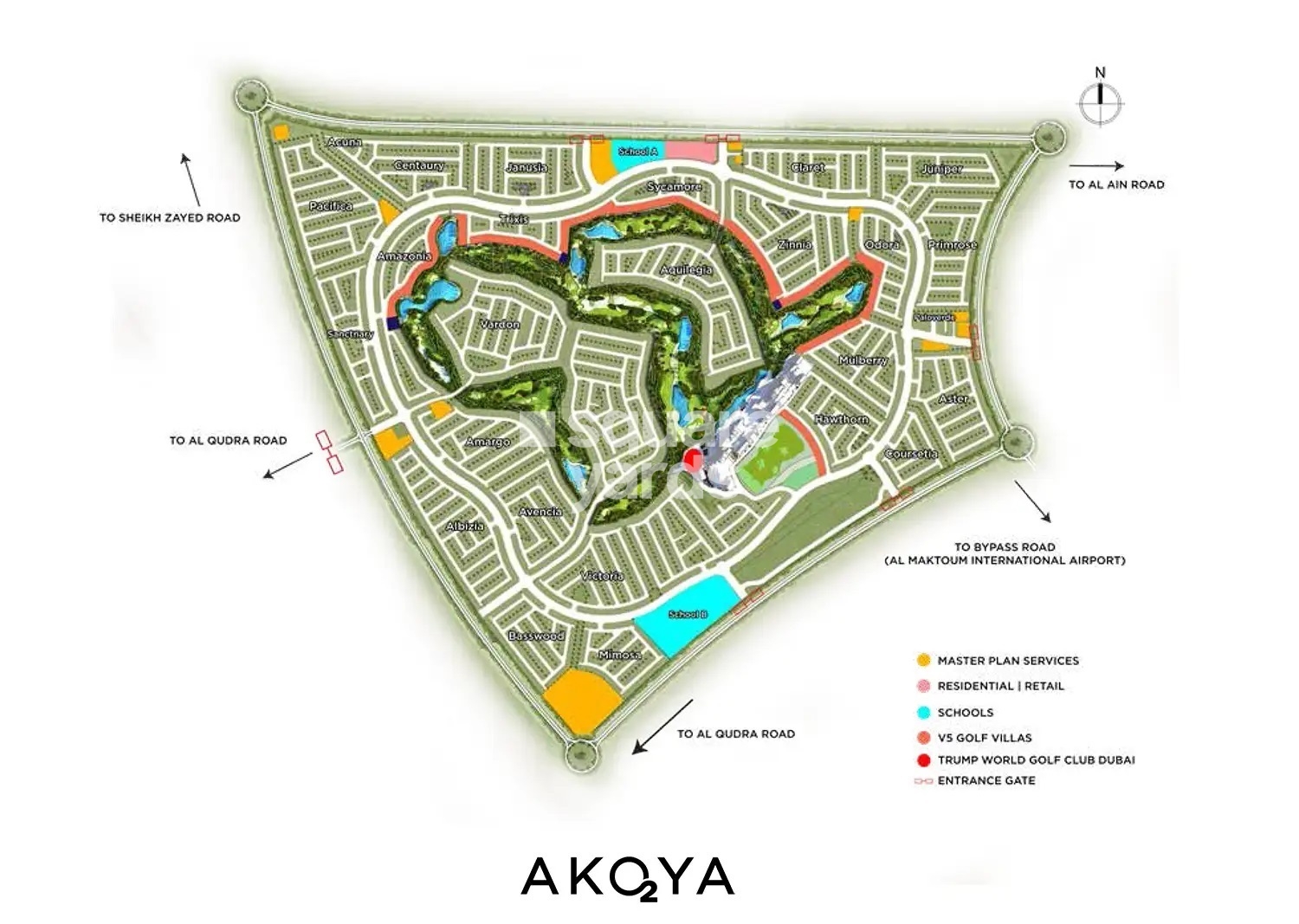 Damac Hills Sycamore Master Plan Image