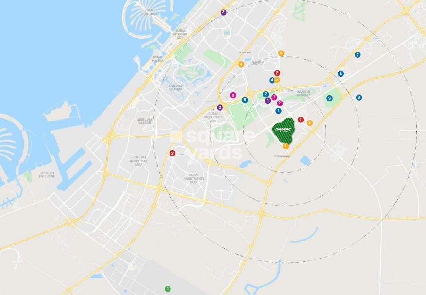 Damac The Legends Location Image