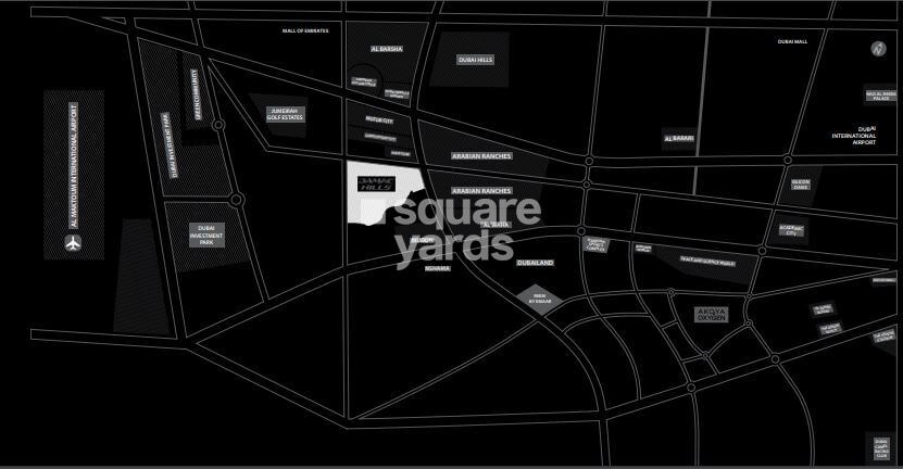 Damac Trump Estates Park Residence Location Image