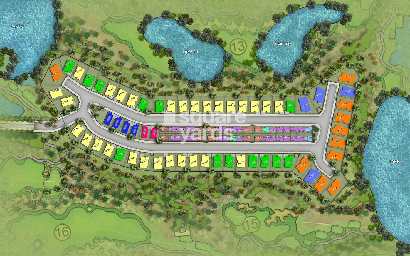 Damac Veneto Villas Master Plan Image
