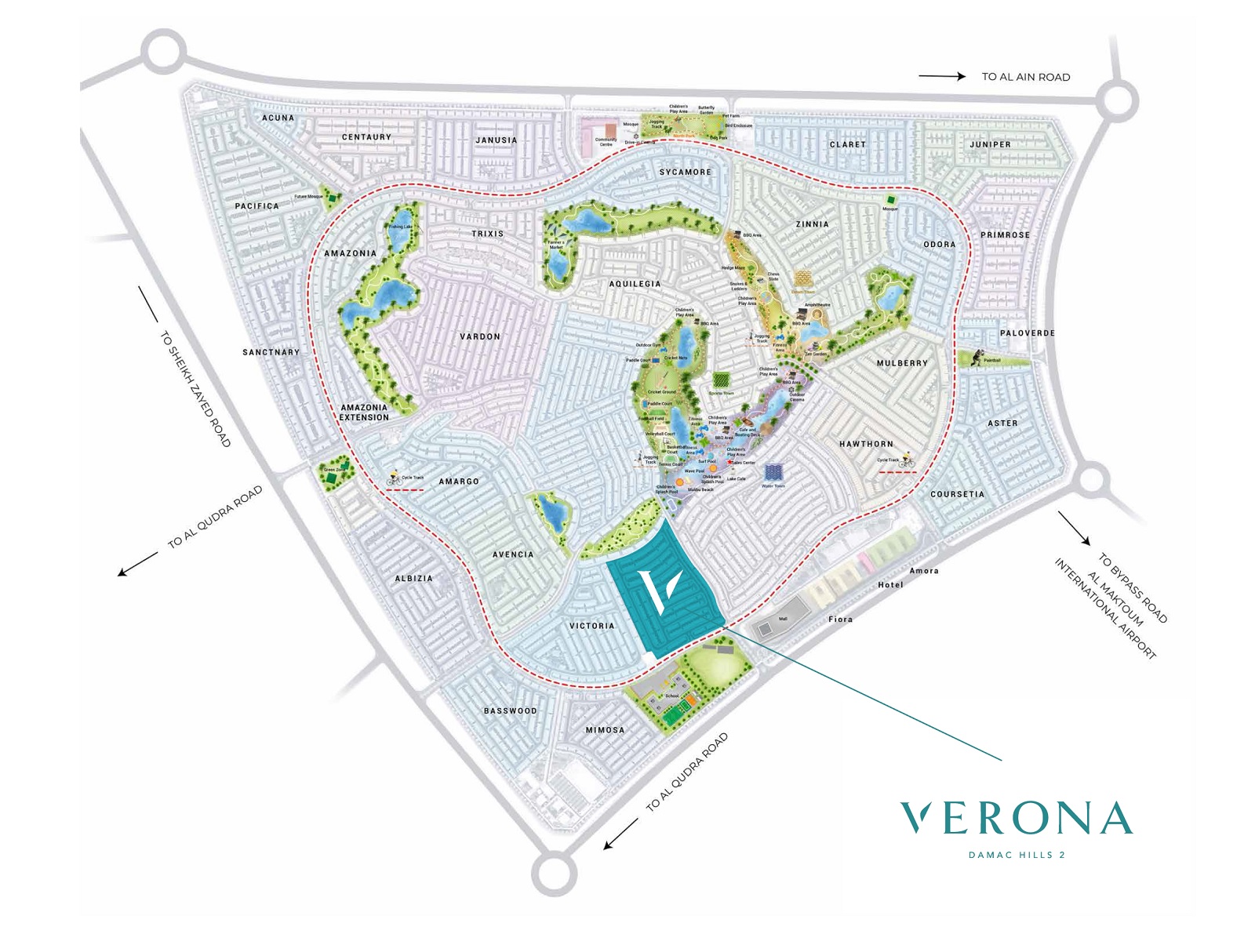 Damac Verona Master Plan Image