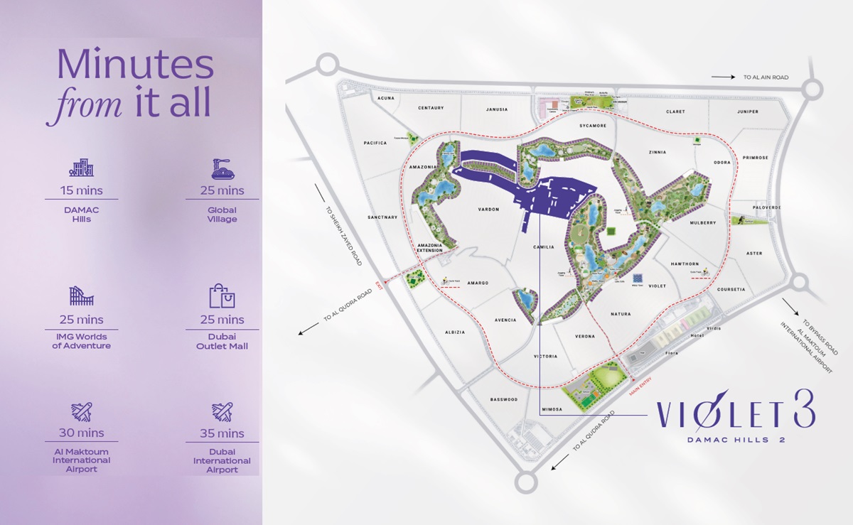 Damac Violet 3 Master Plan Image