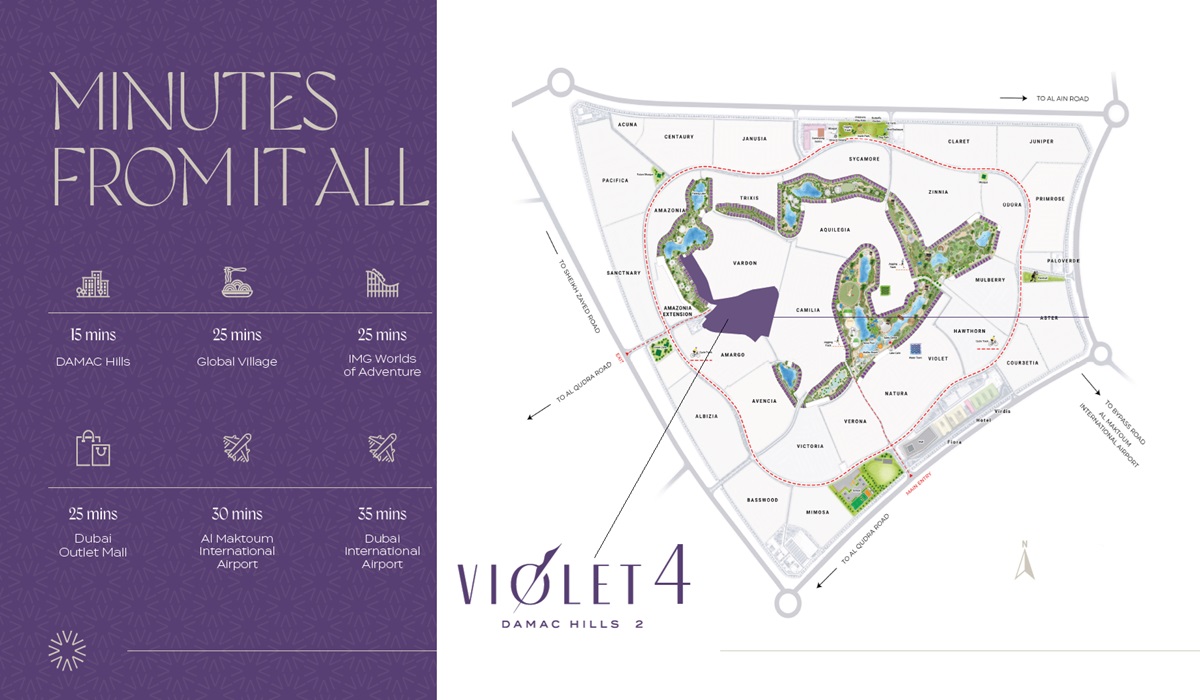 Damac Violet 4 Master Plan Image