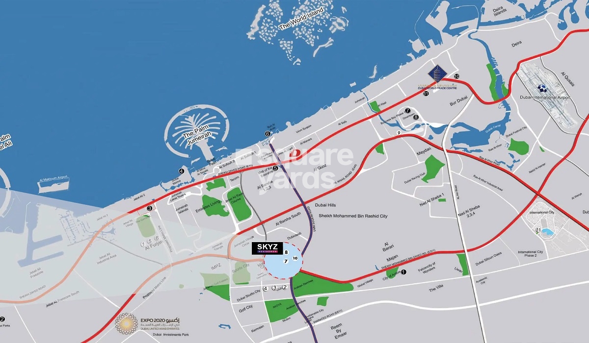 Danube SKYZ Residences Location Image