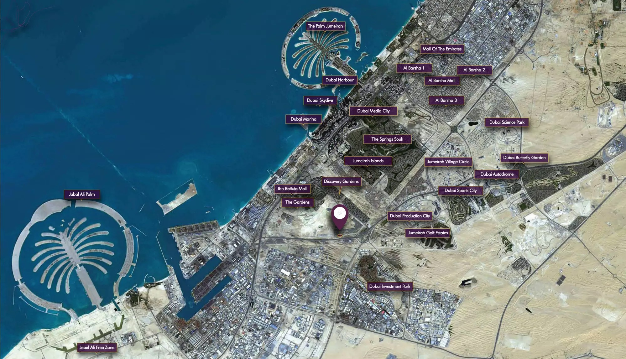 Deyaar Amalia Residences Location Image