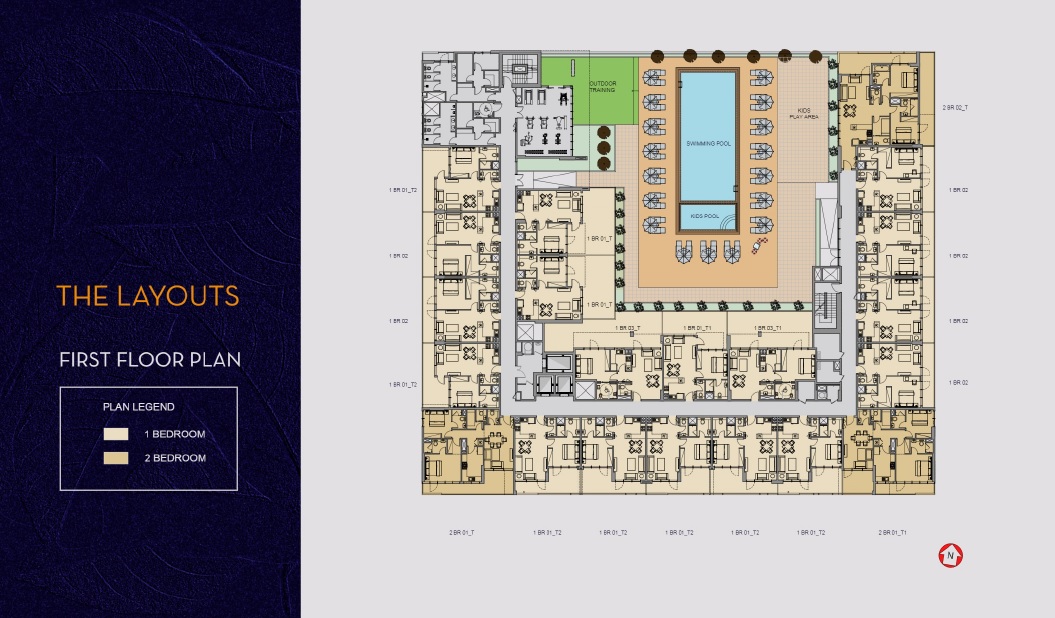 Deyaar Millennium Talia Residences Floor Plans