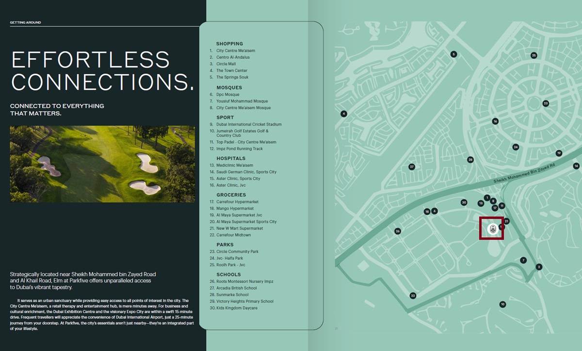 Deyaar Park Five Location Image