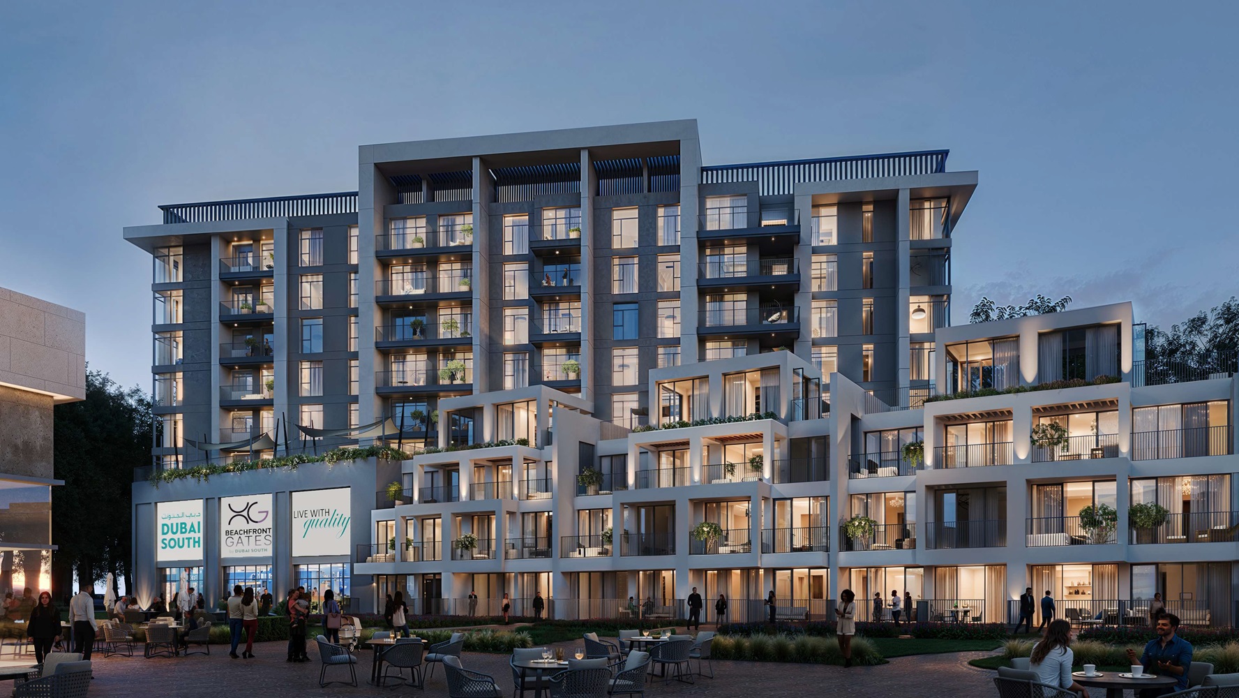 Dubai Beachfront Gates Apartment Exteriors