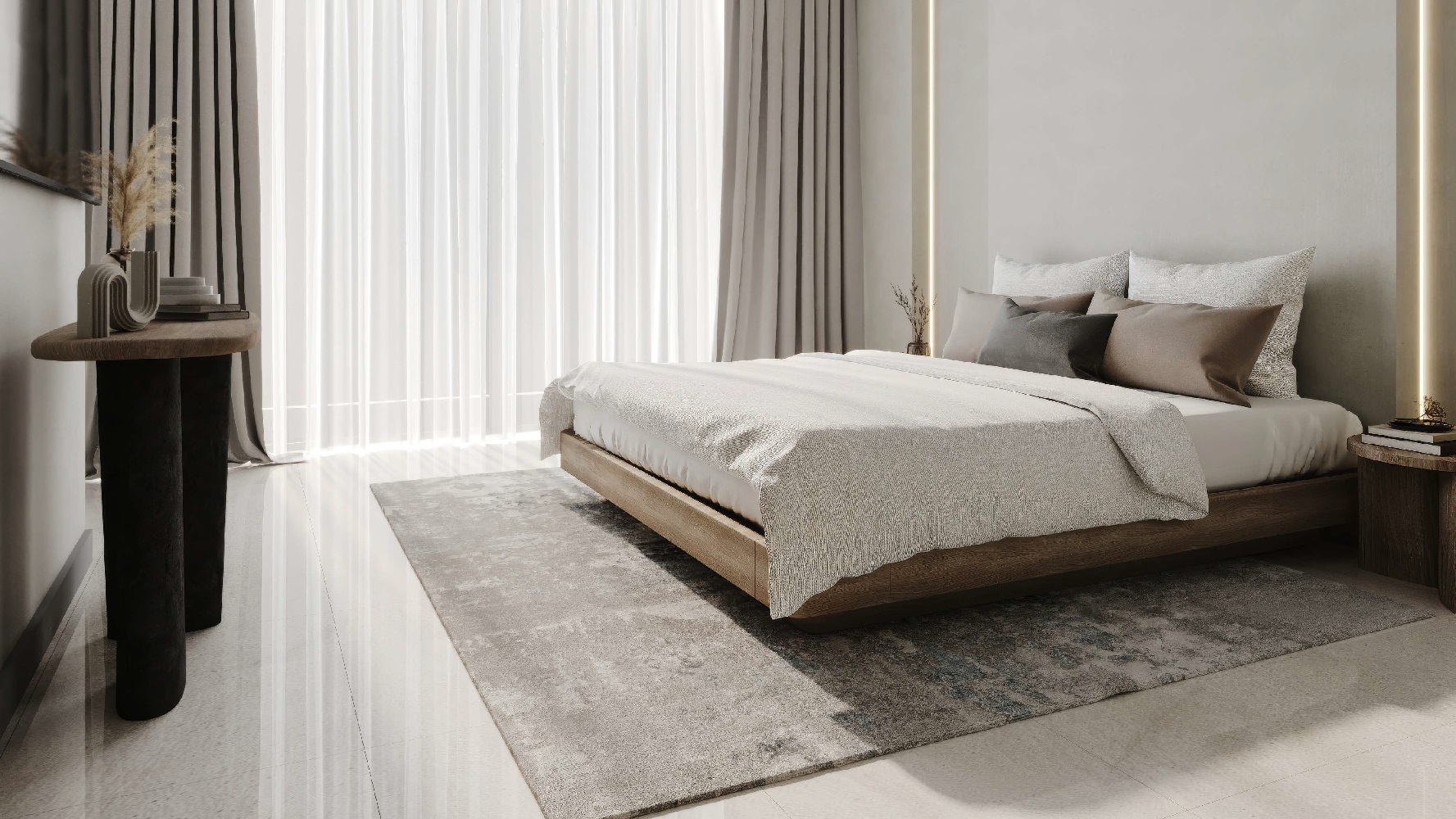 Dubai Beachfront Gates Apartment Interiors