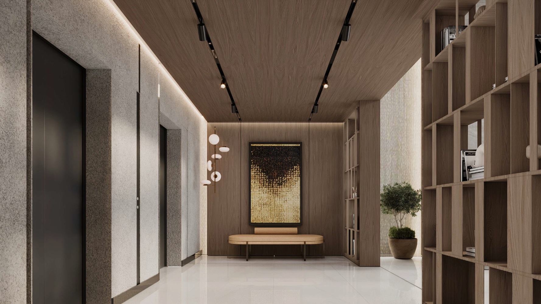 Dubai Beachfront Gates Lift Lobby Image