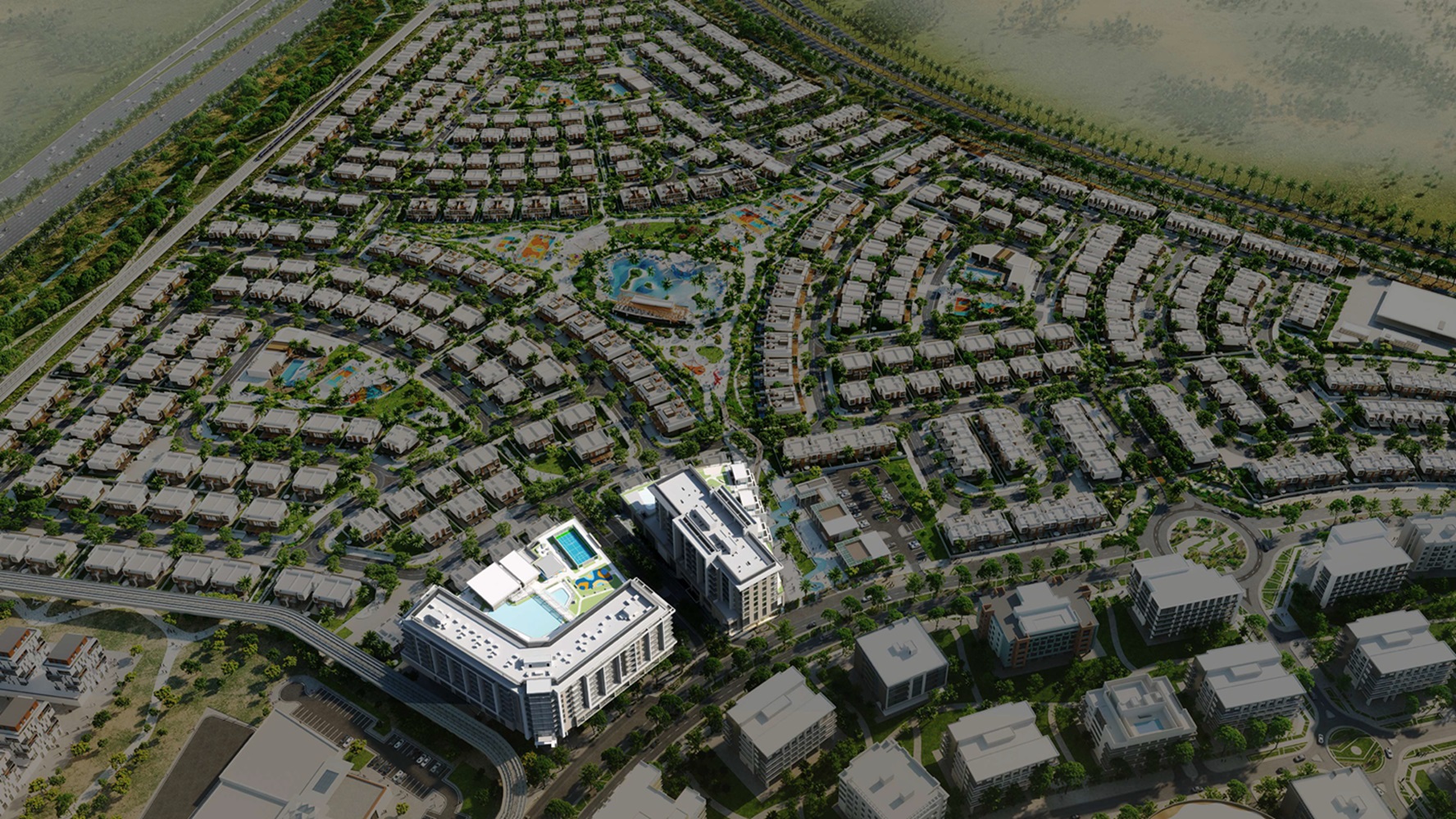 Dubai Beachfront Gates Master Plan Image