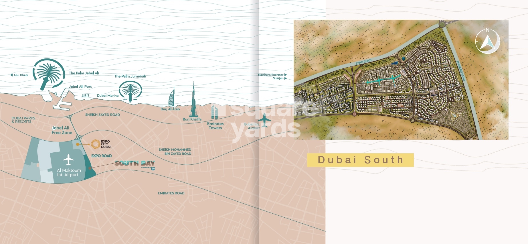 Dubai South Bay Location Image
