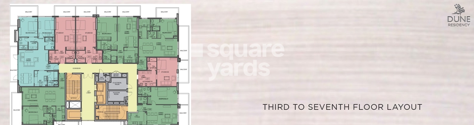 Dune Residency JVC Floor Plans