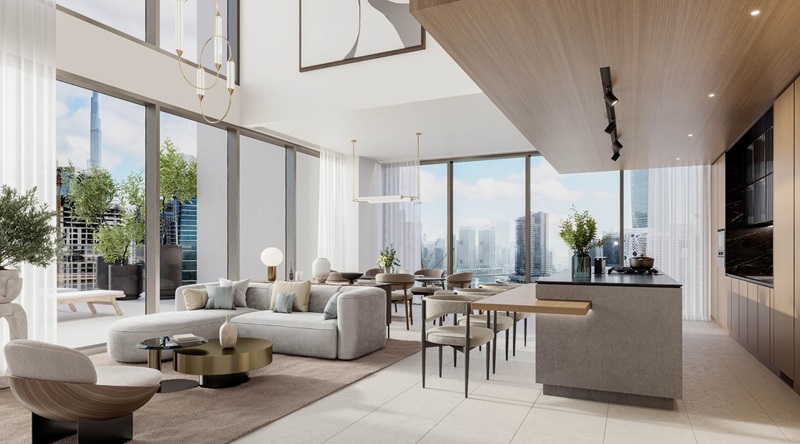 Ellington One River Point Apartment Interiors