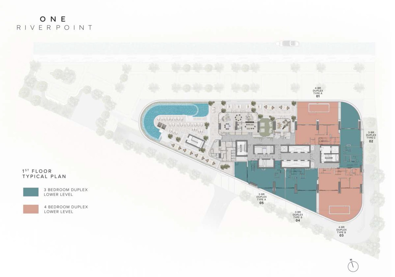 Ellington One River Point Floor Plans