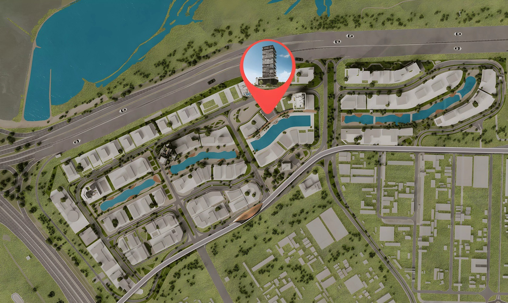 Ellington Riverton House Location Image