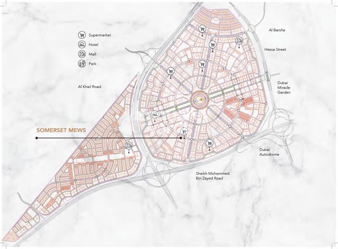 Ellington Somerset Mews Location Image