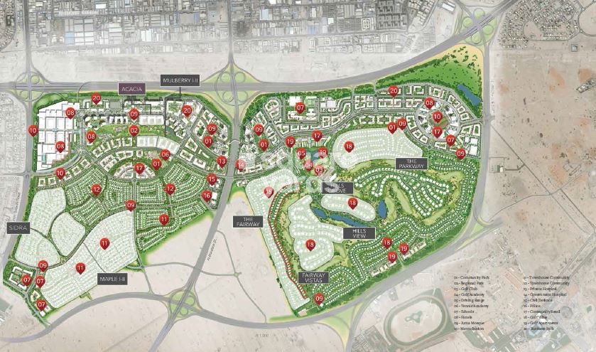 Emaar Acacia Master Plan Image
