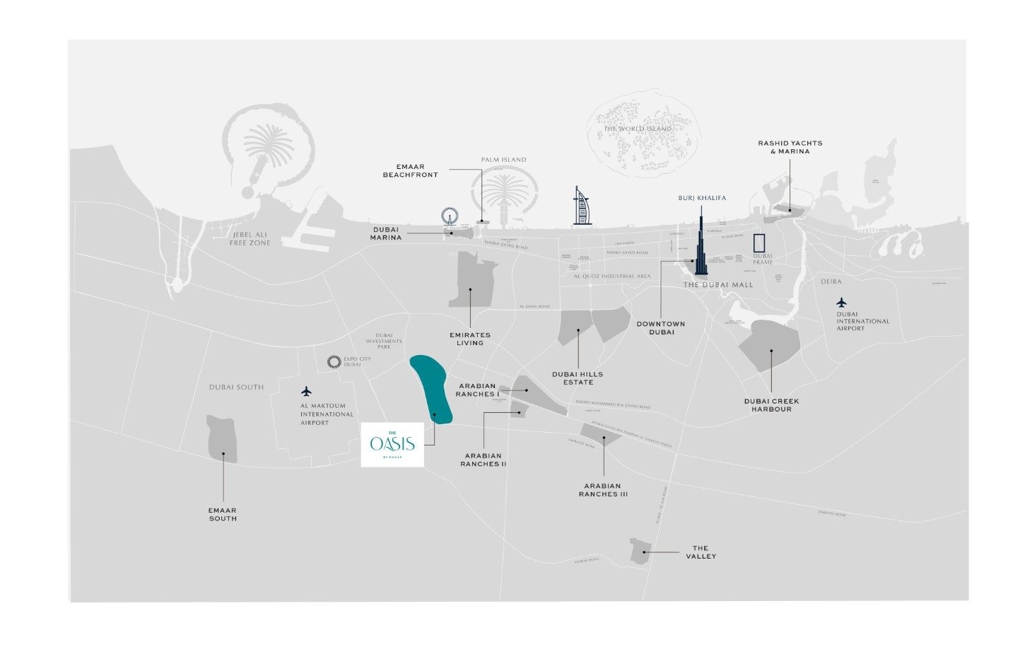 Emaar Address Villas Tierra Location Image