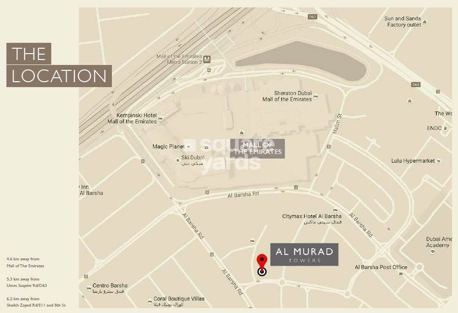 Emaar Al Murad Towers Location Image