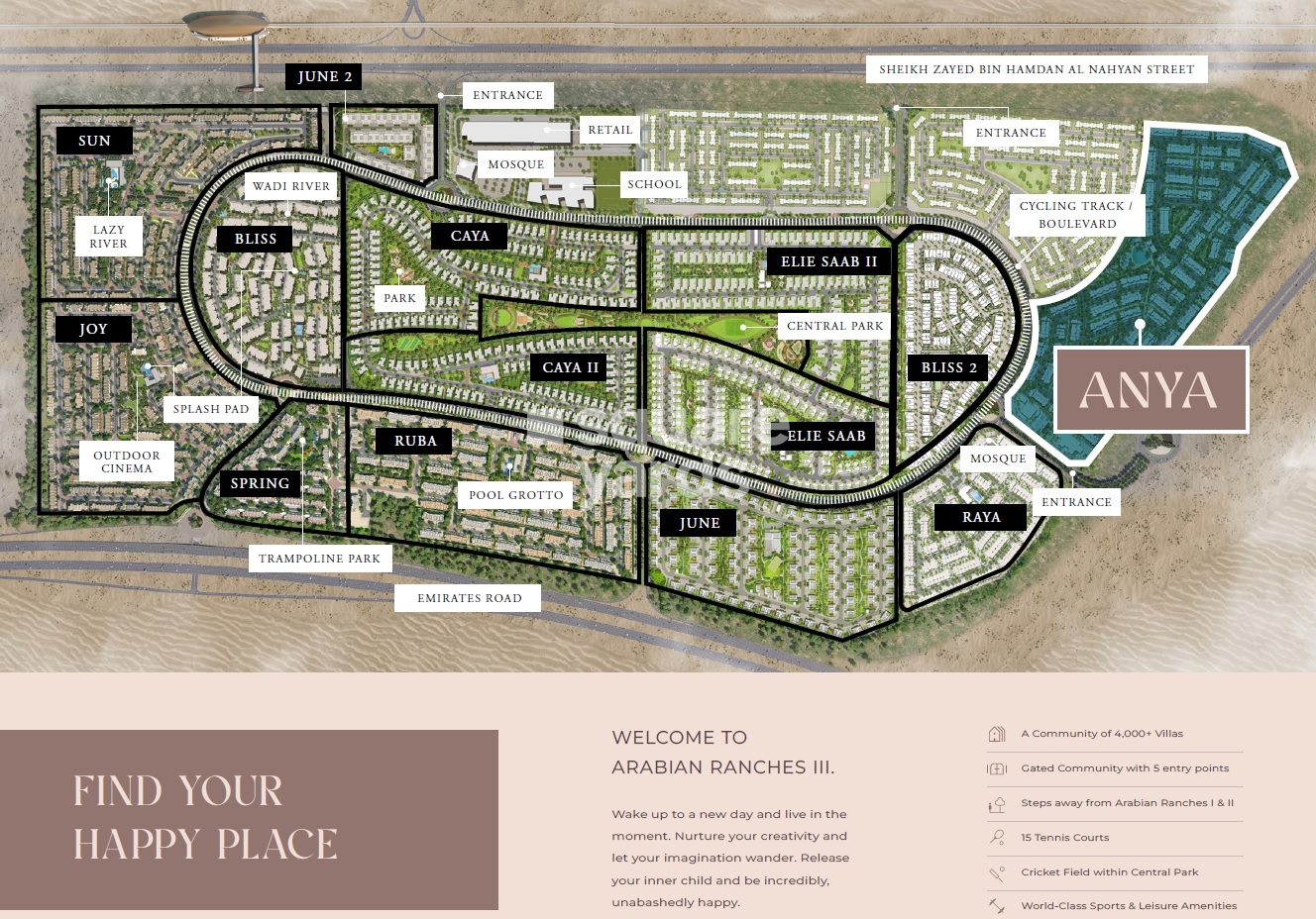Emaar Anya Master Plan Image