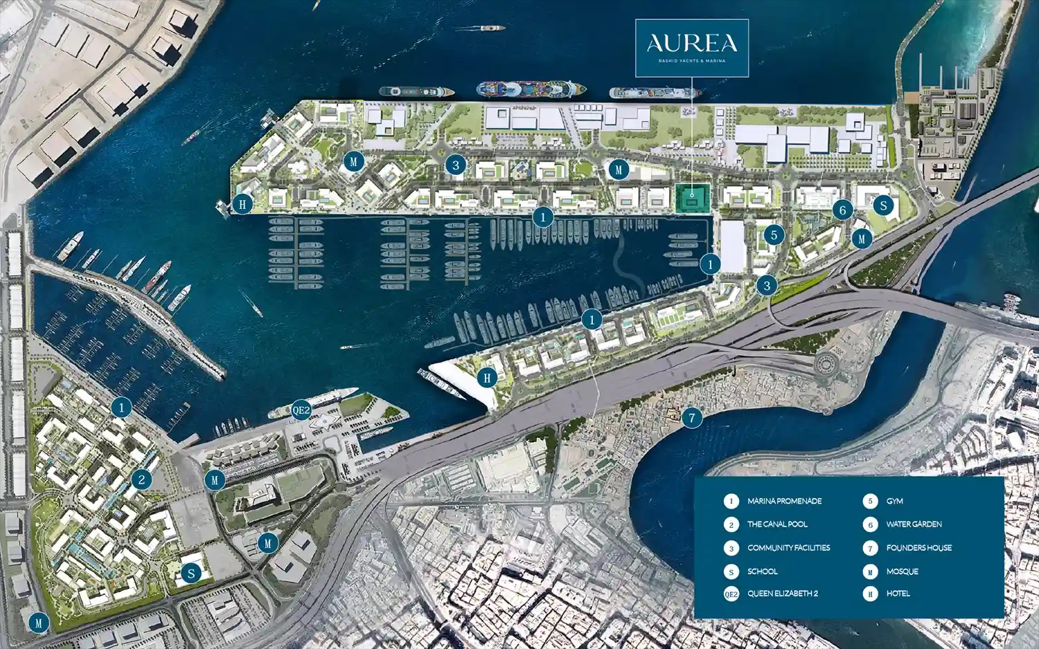 Emaar Aurea Location Image