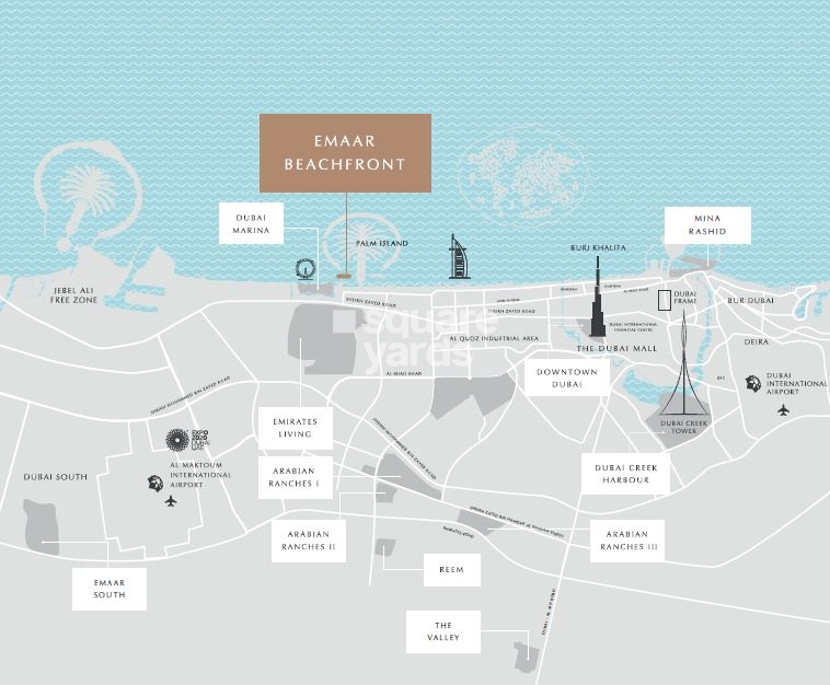 Emaar Beach Isle Location Image