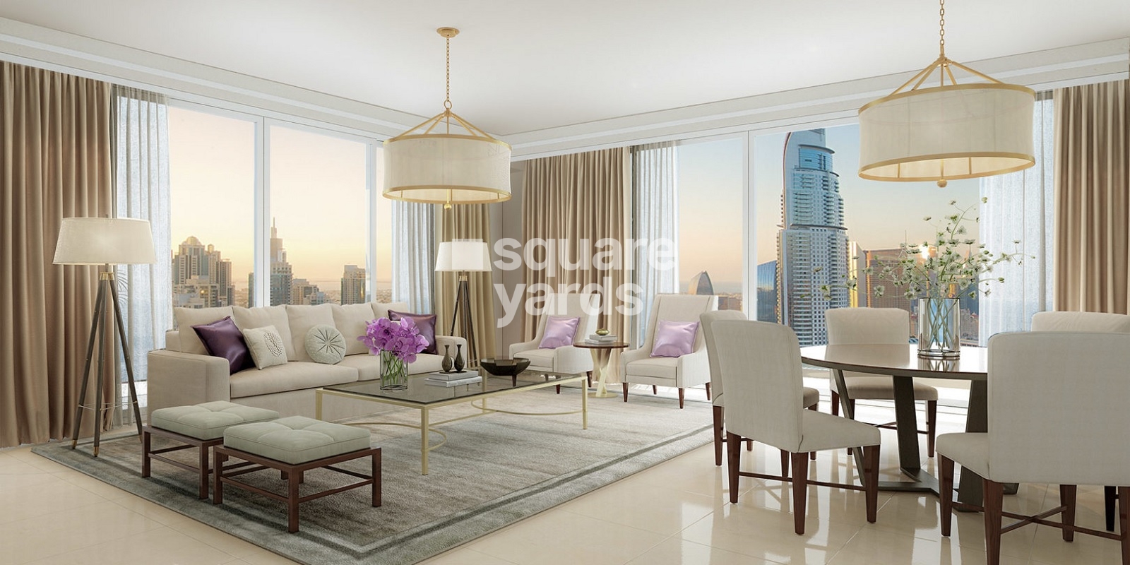 Emaar Boulevard Point Apartment Interiors