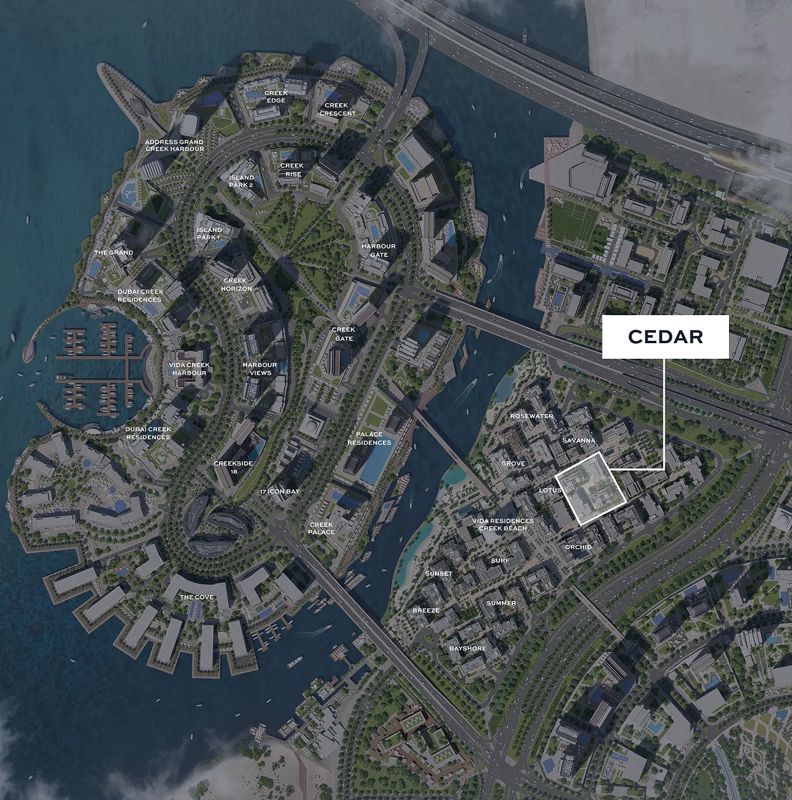 Emaar Cedar Creek Beach Master Plan Image