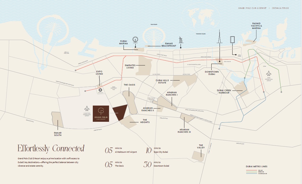 Emaar Chevalia Fields Location Image