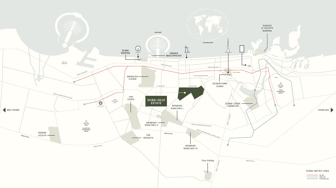 Emaar Club Place Location Image