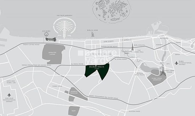 Emaar Dubai Hills Grove Location Image