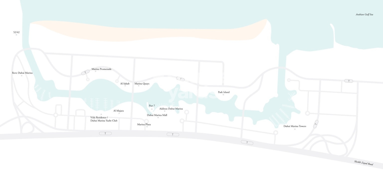 Emaar Dubai Marina Location Image