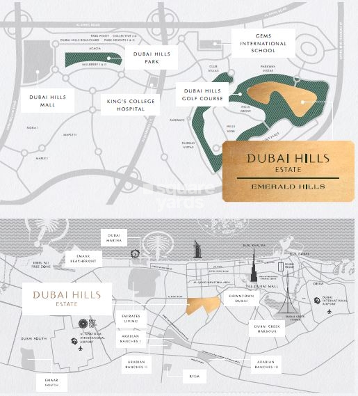 Emaar Emerald Hills Location Image