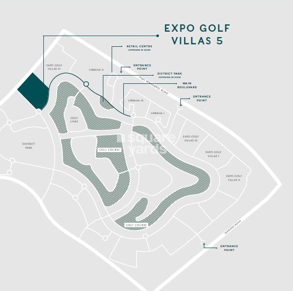 Emaar Expo Golf Villas Phase 5 Location Image