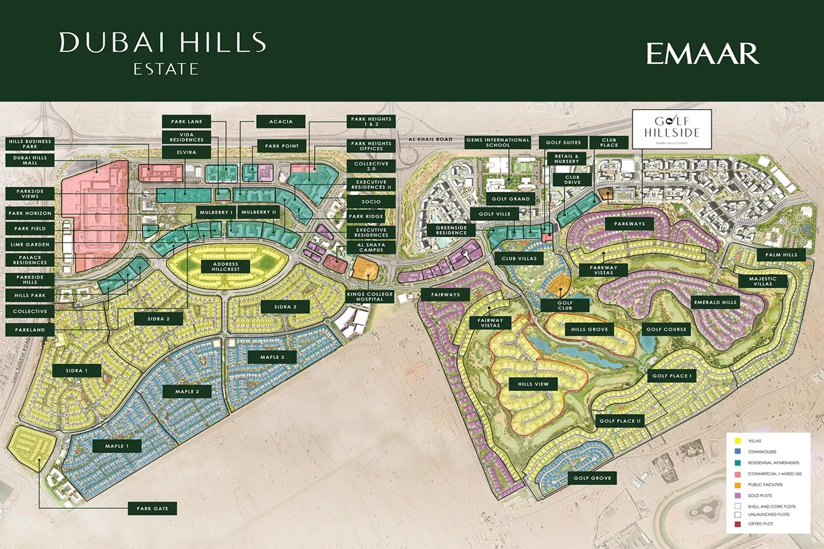Emaar Golf Hillside Location Image