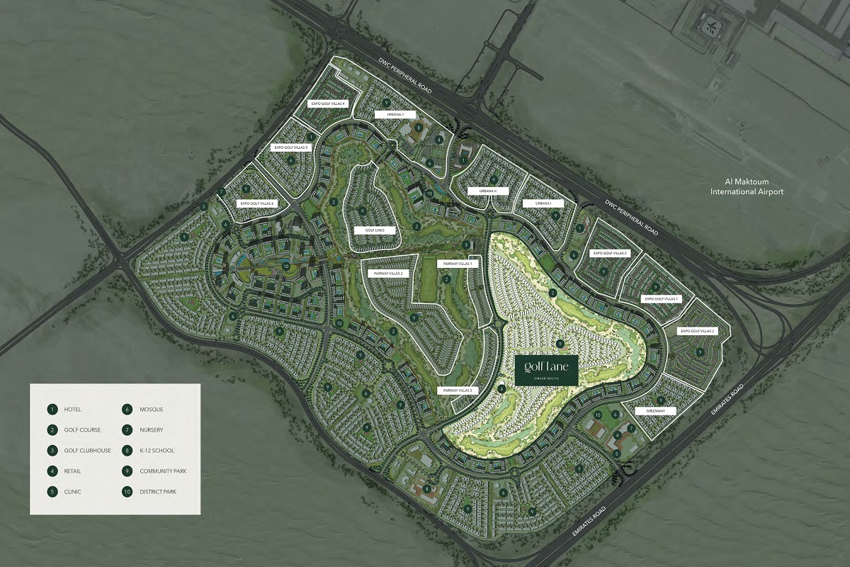 Emaar Golf Lane Master Plan Image