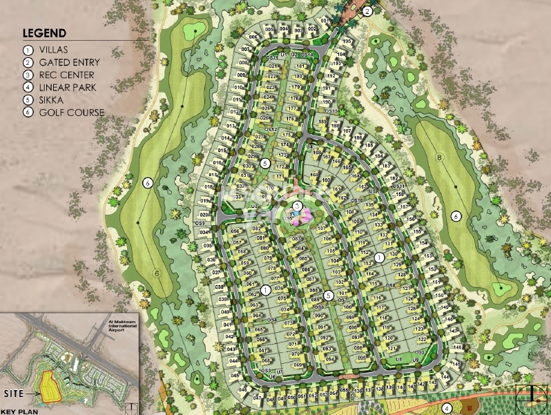 Emaar Golf Links Villas Master Plan Image