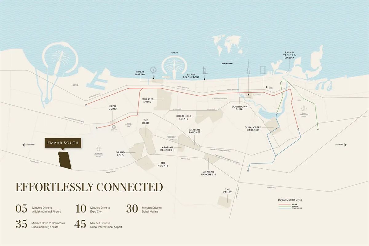 Emaar Golf Vale Location Image