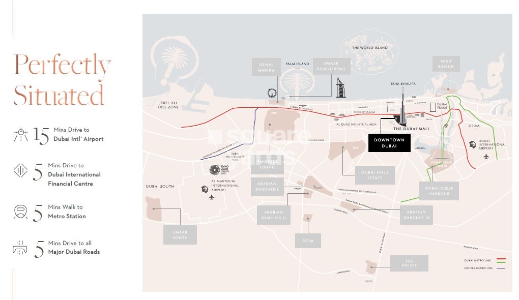 Emaar Grande Signature Residences Location Image