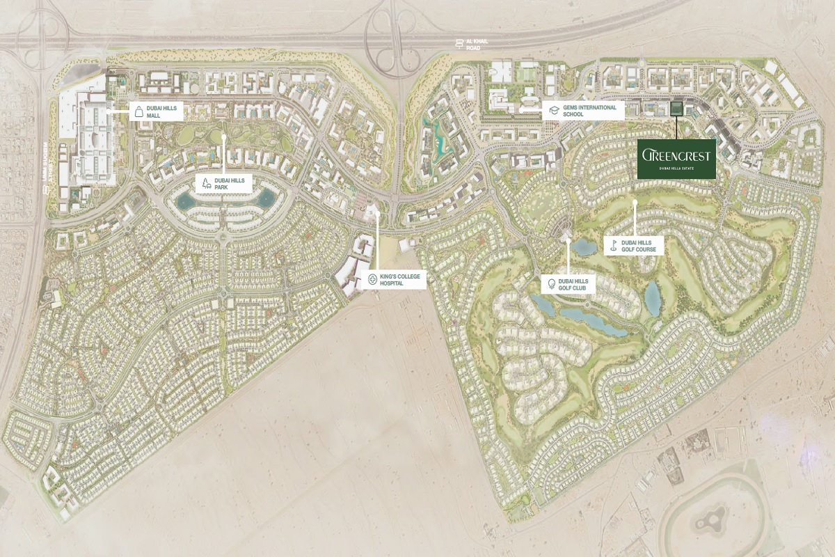 Emaar Greencrest Master Plan Image