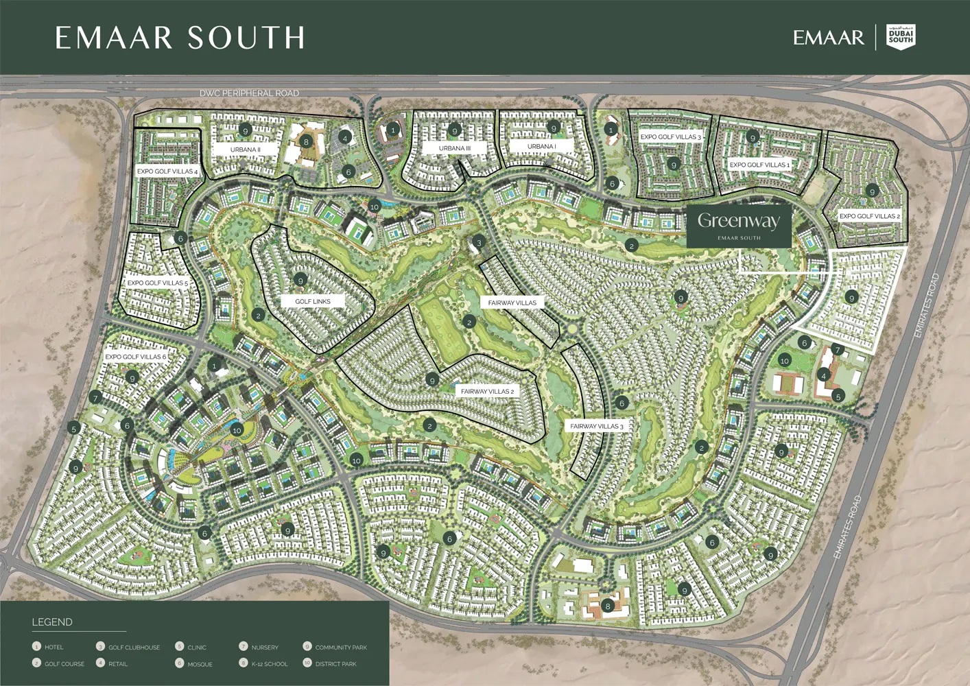 Emaar Greenway Master Plan Image