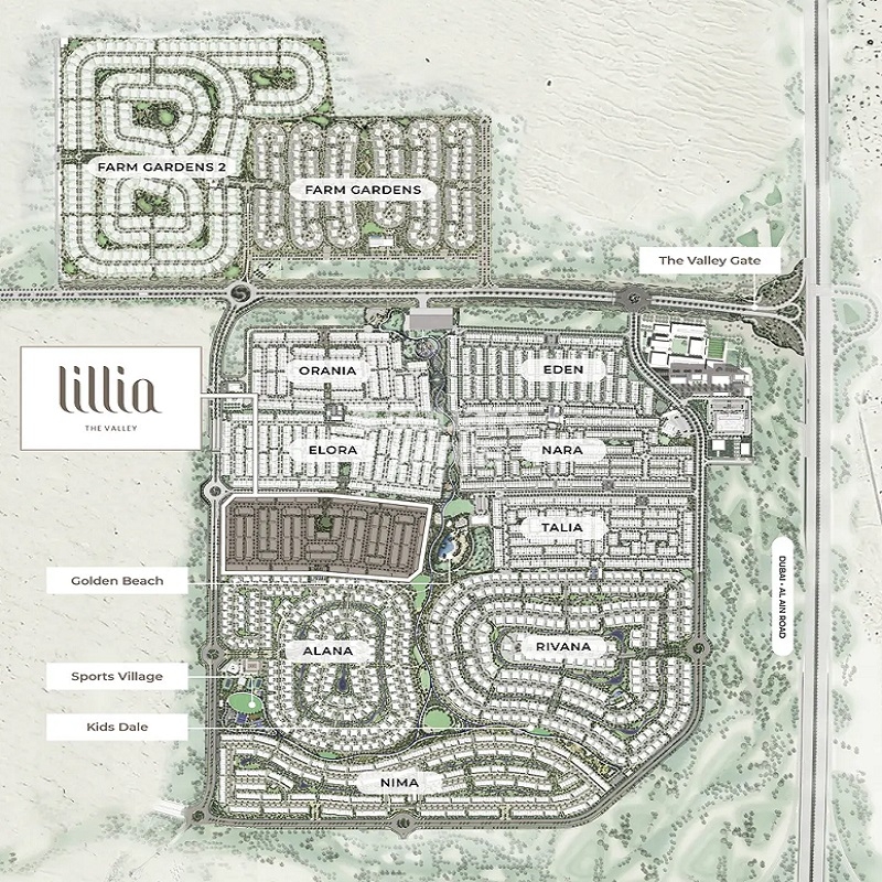 Emaar Lillia Master Plan Image